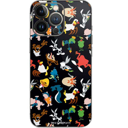 Looney Tunes Identity Pattern iPhone 14 Pro Skin